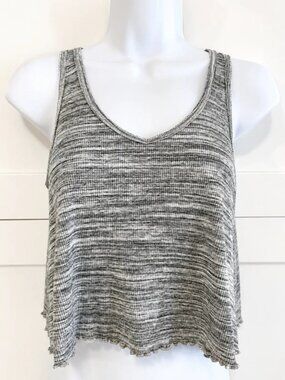 Hollister Gray Ribbed Tank Top - Size X Small
